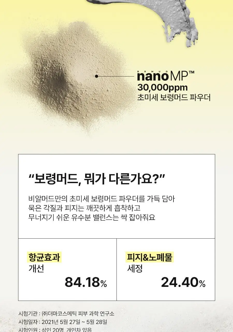 [대용량/ 쫀쫀버블] 비알머드 릴리프 머드 팩투폼 클렌저 310ml 상세페이지 22